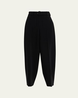 Cinq &agrave; Sept Renea Belted Wide Tapered Pants