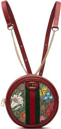 Gucci Pre-owned Gucci Mini GG Supreme Web Flora Round Ophidia Backpack Ladies 32LQ1SJ72QJTKOSL