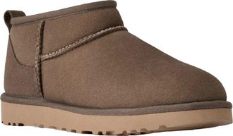 UGG Womens Ankle Boots Classic Ultra Mini Dried Oregano Upper: Leather