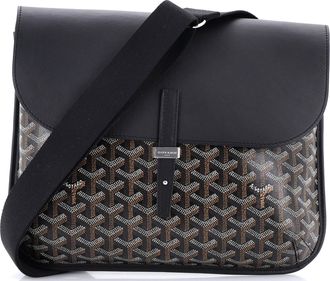 Goyard Coursier Messenger Bag Coated Canvas and Leather