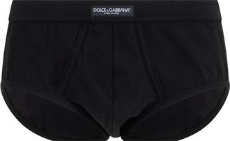 Dolce & Gabbana Simpele boxers met logo - Heren - Onderbroek - Zwart - L - Katoen - Ondergoed