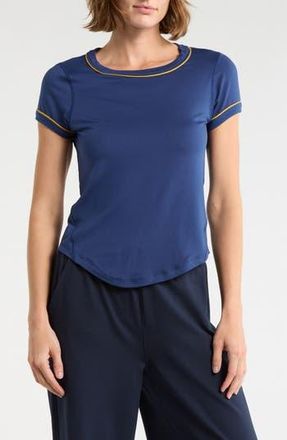 90 Degree by Reflex Super Soft Synergy Crewneck T-Shirt in Navy at Nordstrom Rack, Size X-Large
