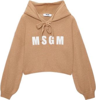 Msgm M. S.G. M. Short Sweatshirt With Logo