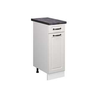 Vicco Mueble Bajo De Cocina R-line, Blanco Casa De Campo, 30 Cm, Et Antracita, Vicco