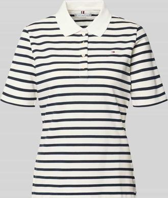 Tommy Hilfiger Regular Fit Poloshirts aus Baumwoll-Mix in Weiss, Gr&ouml;&szlig;e XL