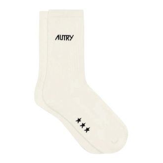 Autry Calze con logo jacquard - - Underwear - Uomo - Bianco - M