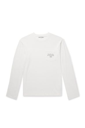 Acne Studios Edden U 1996 Logo-Print Cotton and Hemp-Blend T-Shirt
