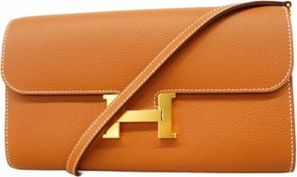 Herm&egrave;s Gold Chain/Shoulder Wallet (Pre-Owned)