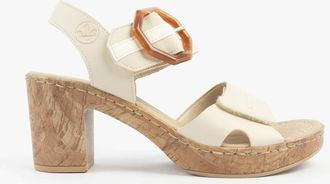 Rieker 66876-60 Womens Sandals Beige - Size UK 6.5