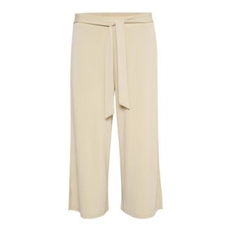 Kaffe Kamalli Pants - Dames - Vrijetijds broeken - Beige - XS - Polyester - Broeken