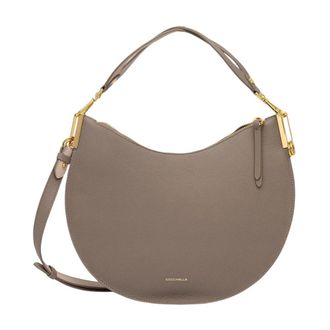 Coccinelle Coccinellesunup Crossbody Tas - Dames - Tassen - Beige - Maat: ONE Size Leer