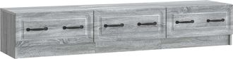 vidaXL Mueble De Tv 147 X 34,5 X 27 Cm Gris Sonoma Vidaxl