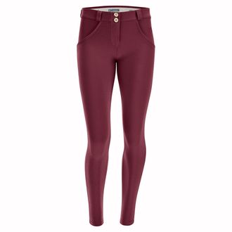 Freddy Leggings FREDDY Leggings WRUP2RC001ORG, Damen, Gr. L, EURO, rot (windsor wine), Obermaterial: 81% Baumwolle CO. 19% Elasthan EL., Hosen Leggings