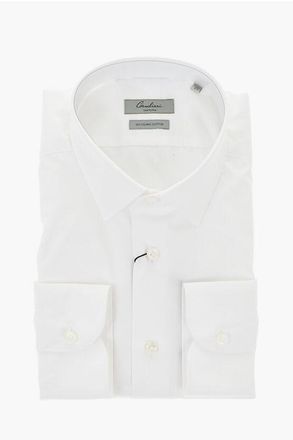 Corneliani Cotton Poplin Shirt With Italian Collar size 43