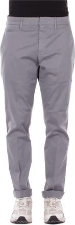 Dondup Slim-fit Broeken - Heren - Slim Fit Broeken - Grijs - W38 - Katoen - Broeken