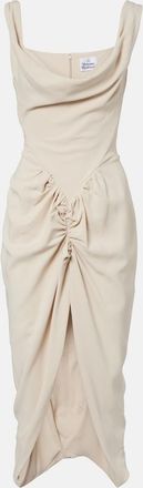 Vivienne Westwood Panther draped ruched midi dress