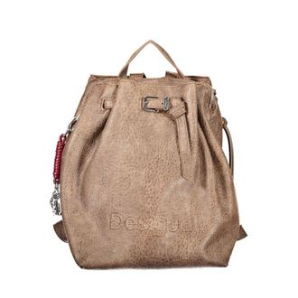Desigual Brown Polyurethane Womens Womens Backpack
