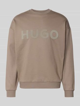 HUGO BOSS Oversized Sweatshirt aus reiner Baumwolle Modell DINEX in Mittelbraun, Gr&ouml;&szlig;e XXL