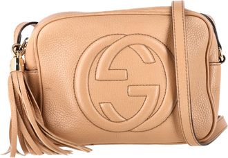 Gucci Gucci Soho Disco Kleine Schoudertas in Bruin Leer