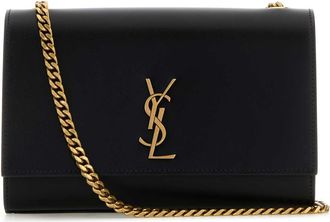 Saint Laurent Black Leather Kate Crossbody Bag
