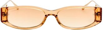 Linda Farrow SUSIE LFL1649 C4 Womens Sunglasses Clear Size 55