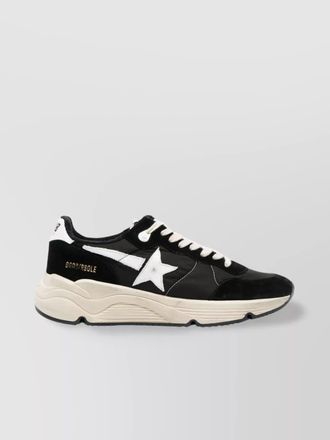 Golden Goose leather and fabric low top sneakers