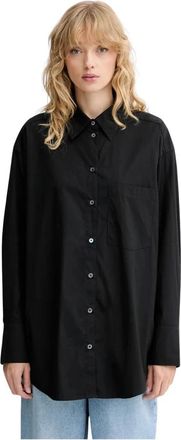 Marc O'Polo Shirt - Dames - Overhemden - Zwart - S - Katoen - Overhemden