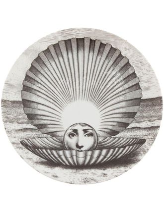 Fornasetti Piatto stampato - Grigio
