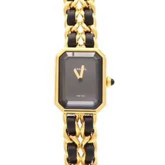 Chanel Pre-owned Premiere Quartz - Dames - Vintage Horloges - Zwart - ONE Size - Leer - Vintage