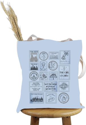 Generic PYOUL Fantasy Movie Inspired Gift H Games Stamp Tote Bag Movie Fandom Handbag Cosplay Merch (H Games Stamp T)