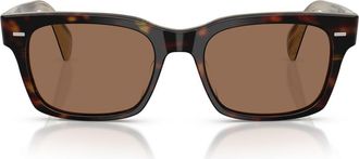Oliver Peoples Ryce 54mm Square Sunglasses in Horn /Brown at Nordstrom