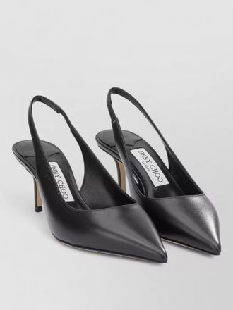 Jimmy Choo London love 65mm leather slingback kitten heel pumps