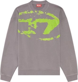 Diesel Stijlvolle Sweatshirts & Hoodies voor Mannen - Heren - Sweatshirts - Paars - S - Katoen - Hoodies & sweatvesten