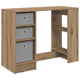 vidaXL Escritorio Con Caj&oacute;n Roble Artesanal 100 X 40 X 75 Cm Vidaxl