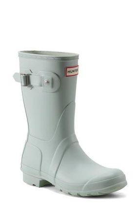 Hunter Original Short Waterproof Rain Boot in Light Green at Nordstrom Rack, Size 7