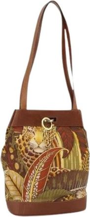 Ferragamo Pre-owned Tote Bag - Dames - Vintage Tas - Bruin - ONE Size - Leer - Vintage