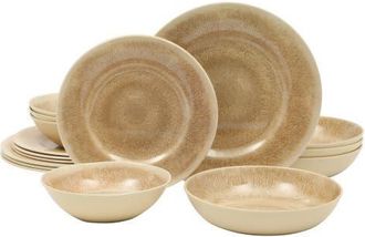 Gibson Home Casper Court Melamine Dinnerware Set in Beige at Nordstrom