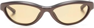 Jacquemus Occhiali da sole The Curvo - Marrone