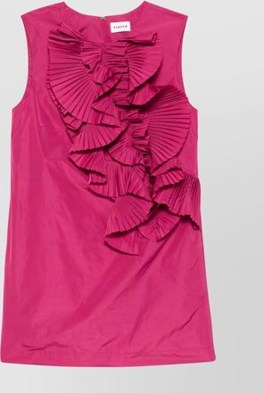 Parosh ruffled accents mini dress