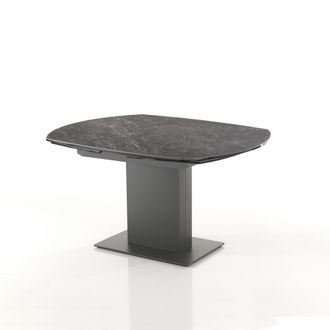 Oresteluchetta Oresteluchetta - Mesa Extensible De Cer&aacute;mica Negra Cm. Al.77 X P.90 X L.120/180