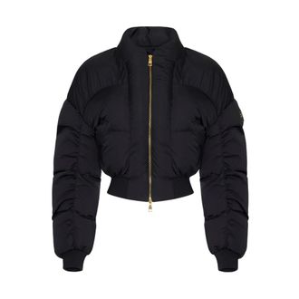 Elisabetta Franchi Chaqueta acolchada de tejido t&eacute;cnico - Jackets - Mujer - Negro - S
