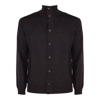 KANGRA Cardigan a collo alto - - Knitwear - Uomo - Marrone - M