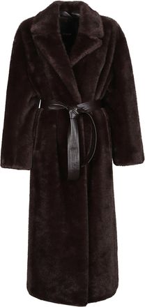 Pinko Calendula Faux Fur Polyester Coat
