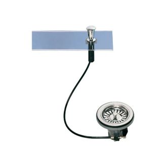 Lira Scarico per lavello singolo diametro 90mm, automatico, con maniglia