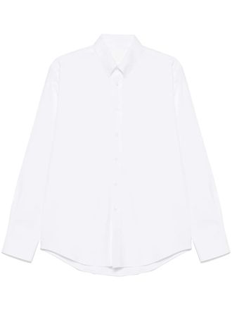 Givenchy logo-embroidered shirt - men - Cotton - 39 - White