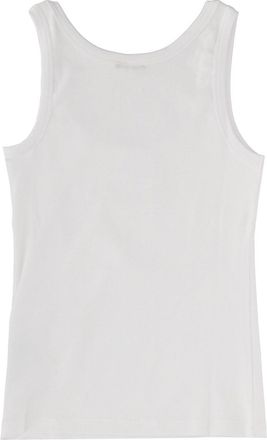 Versace Logo-Embroidered Cotton Tank Top - White