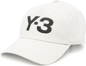 Yohji Yamamoto Witte Zijde & Nylon Hoeden - unisex - Petten - Wit - S - Nylon - Accessoires