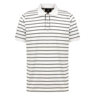 Dunhill White Cotton Polo Mens Shirt