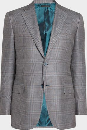 Brioni Men & apos;s Prince of Wales Single-Breasted Sport Coat