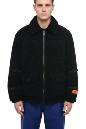Heron Preston Black Fleece Textured Jacket